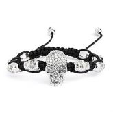 Pulseira Caveira com strass